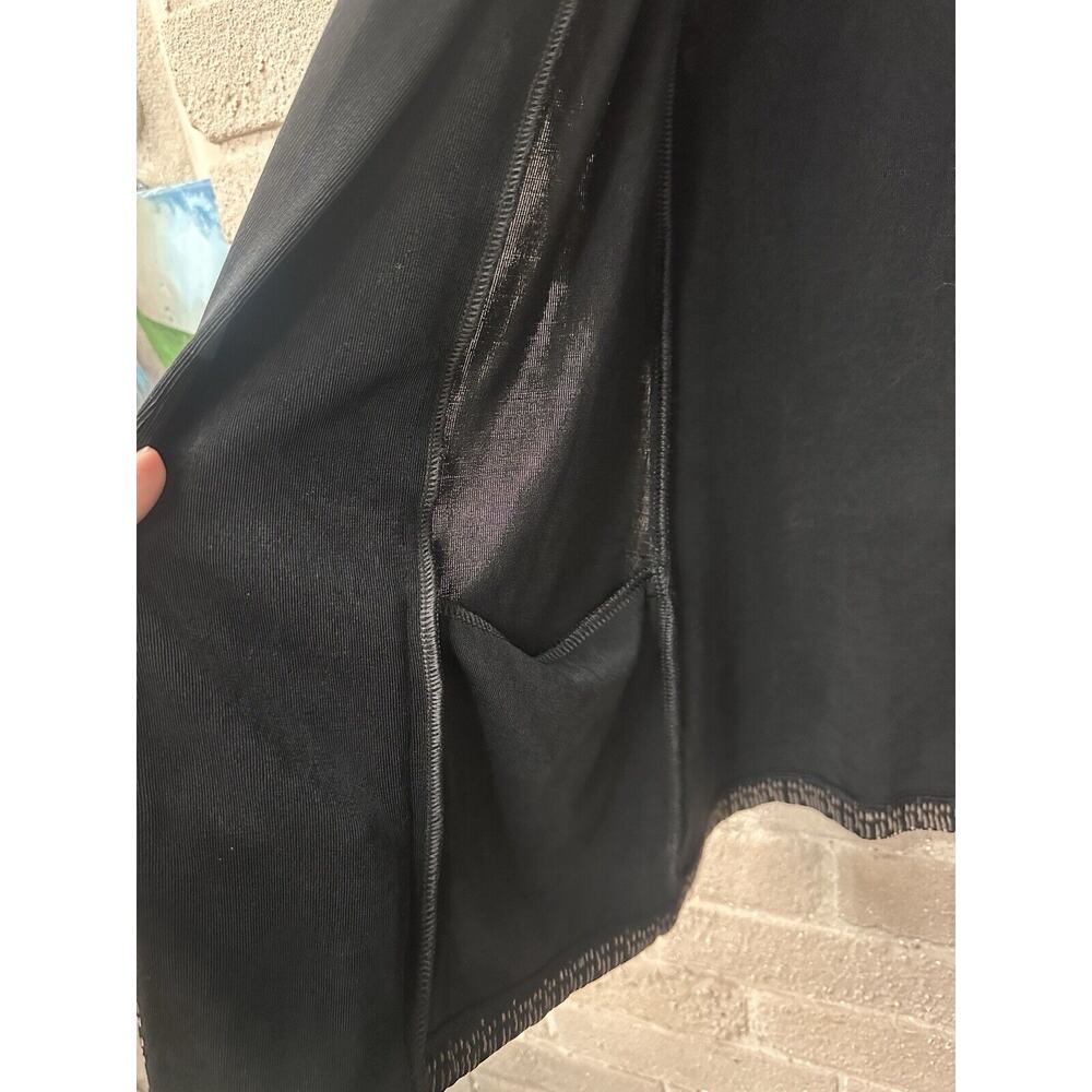 Chico's Elegant Black Cardigan with Patterned Edges - Picture 5 of 6